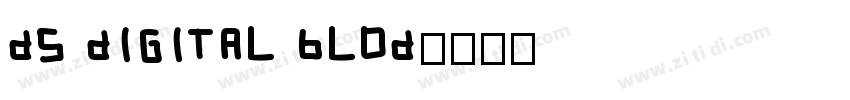 ds digital blod字体转换